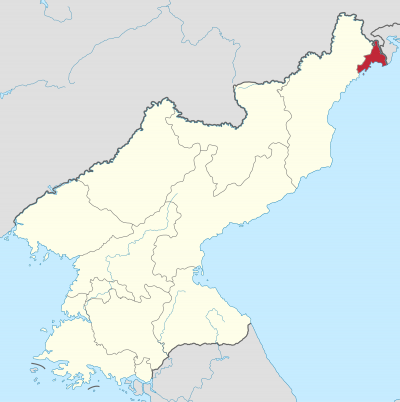 罗先市在朝鲜的位置
