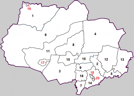 托木斯克州行政区划地图